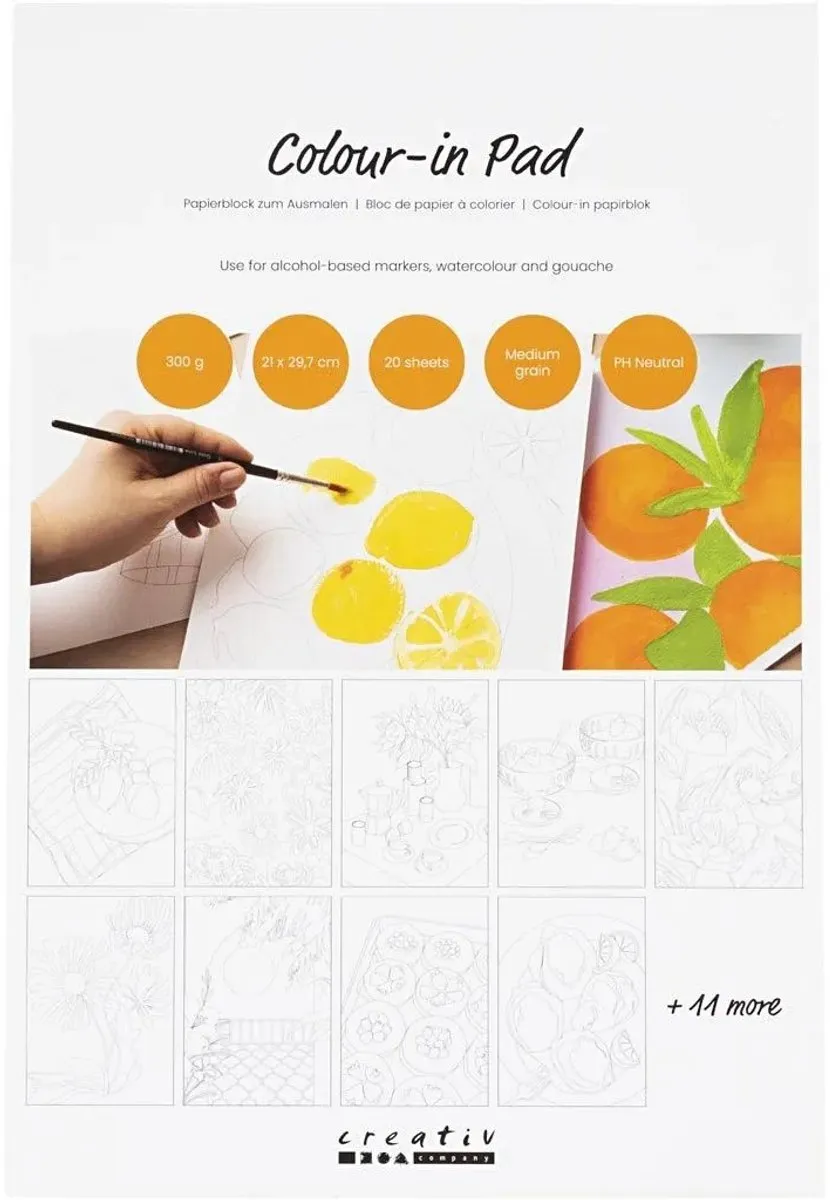 Creativ Company Kleurblok 20 Pagina's Multicolor
