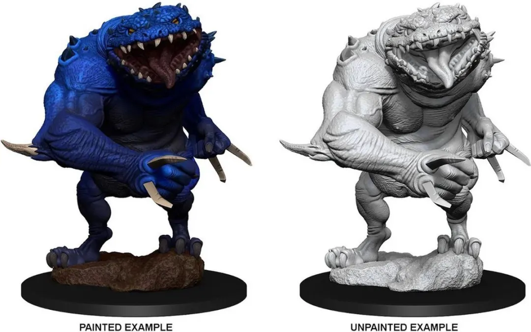 Wizkids D&D Nolzur's Marvelous Miniatures Blue Slaad - Grijs