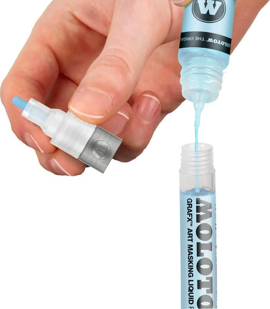 Molotow Masking Liquid Pump 30ml - Lichtblauw