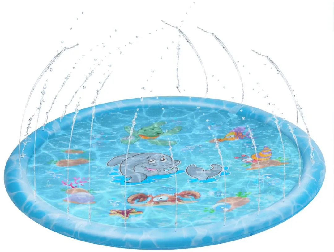 Eddy Toys Sproeikussen 100cm - Ø100cm - Blauw