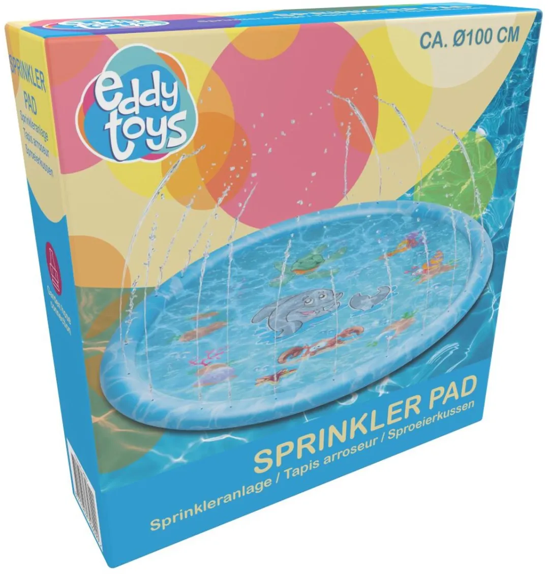 Eddy Toys Sproeikussen 100cm - Ø100cm - Blauw