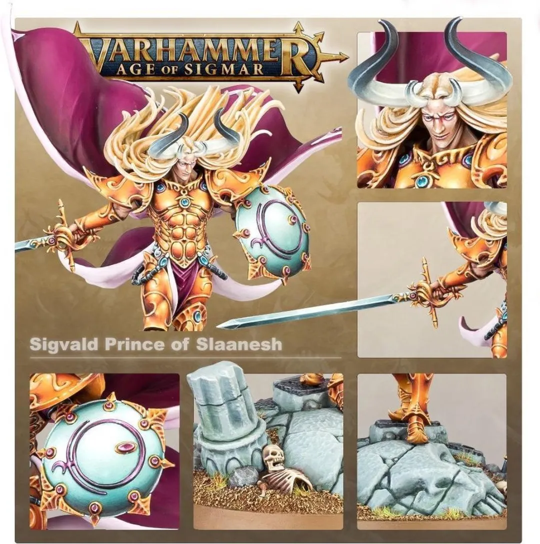 Games Workshop Sigvald Prince of Slaanesh - 26 Onderdelen
