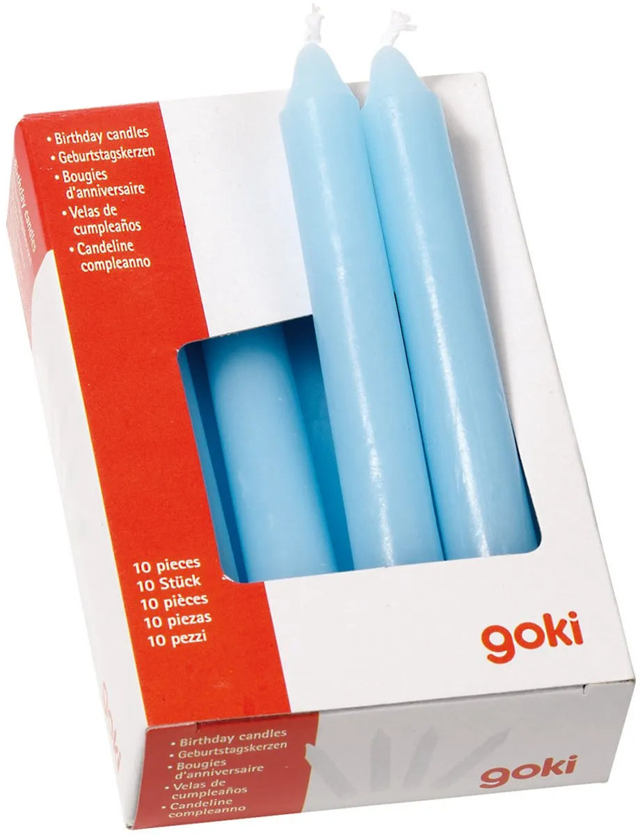 Goki Verjaardagskaarsen Blauw