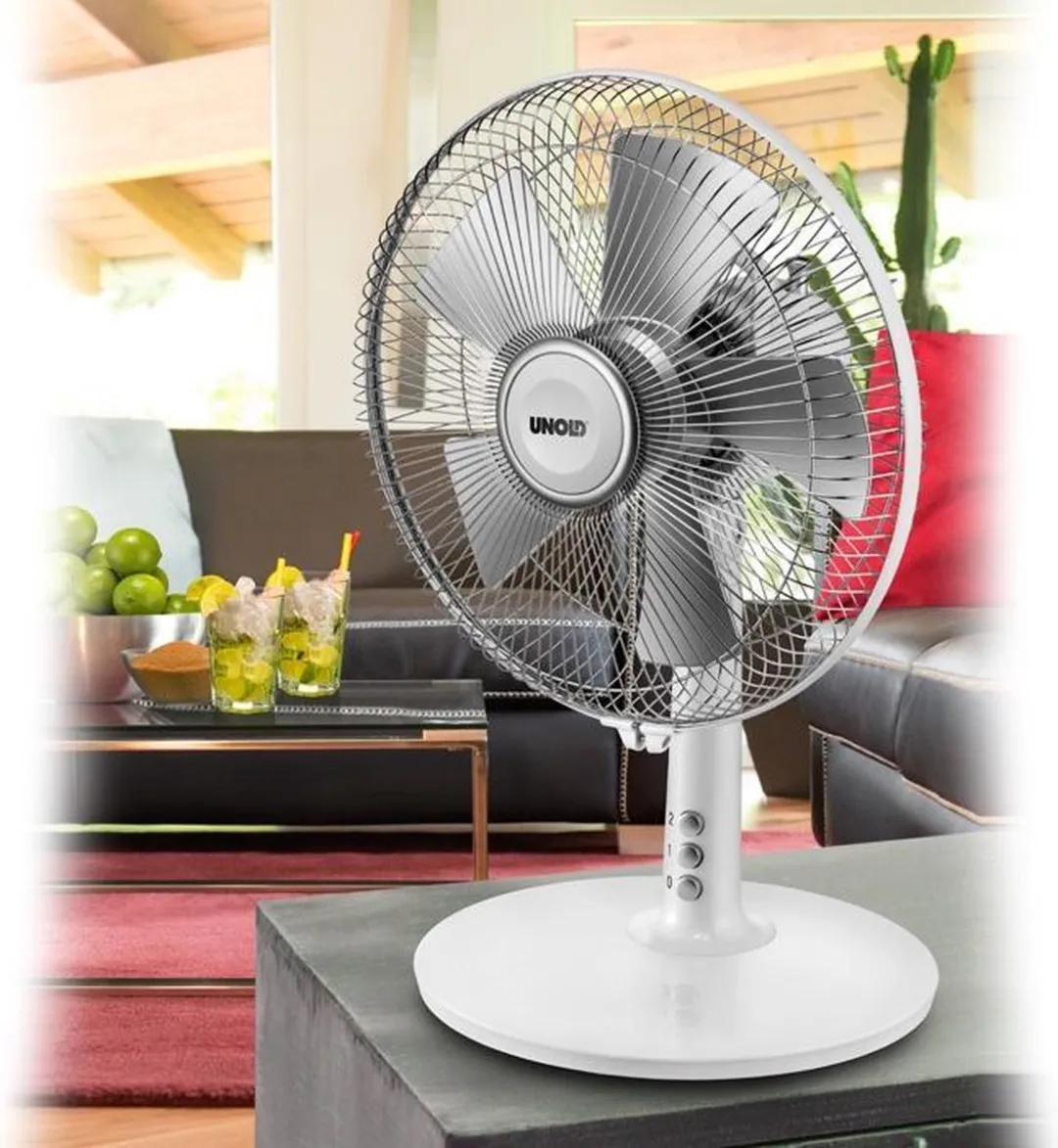 Unold 86810 Huishoudelijke Ventilator 25W - 25cm - Zilver/Wit - afbeelding 4 van 6