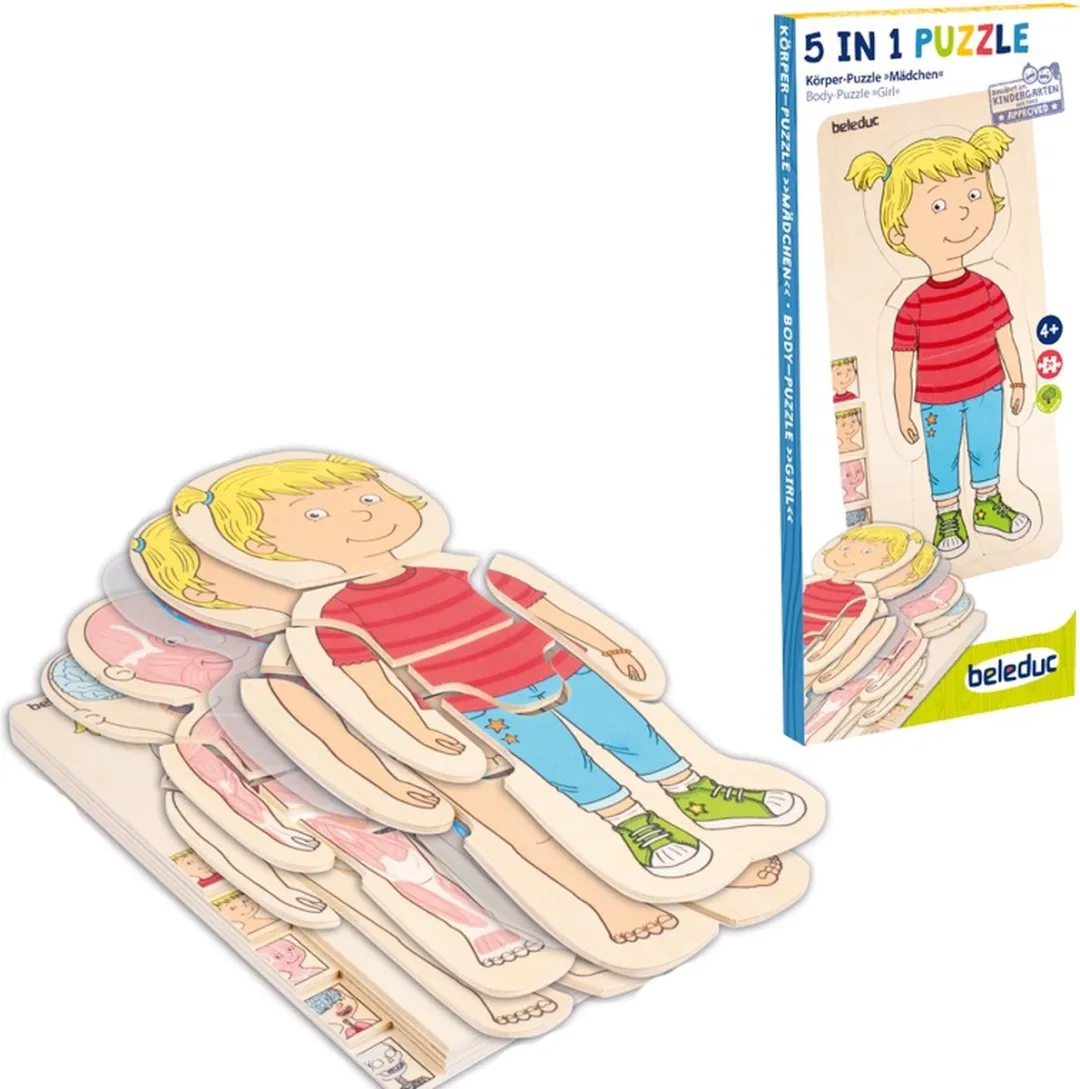 Beleduc Lagenpuzzel Meisje 35 Stuks