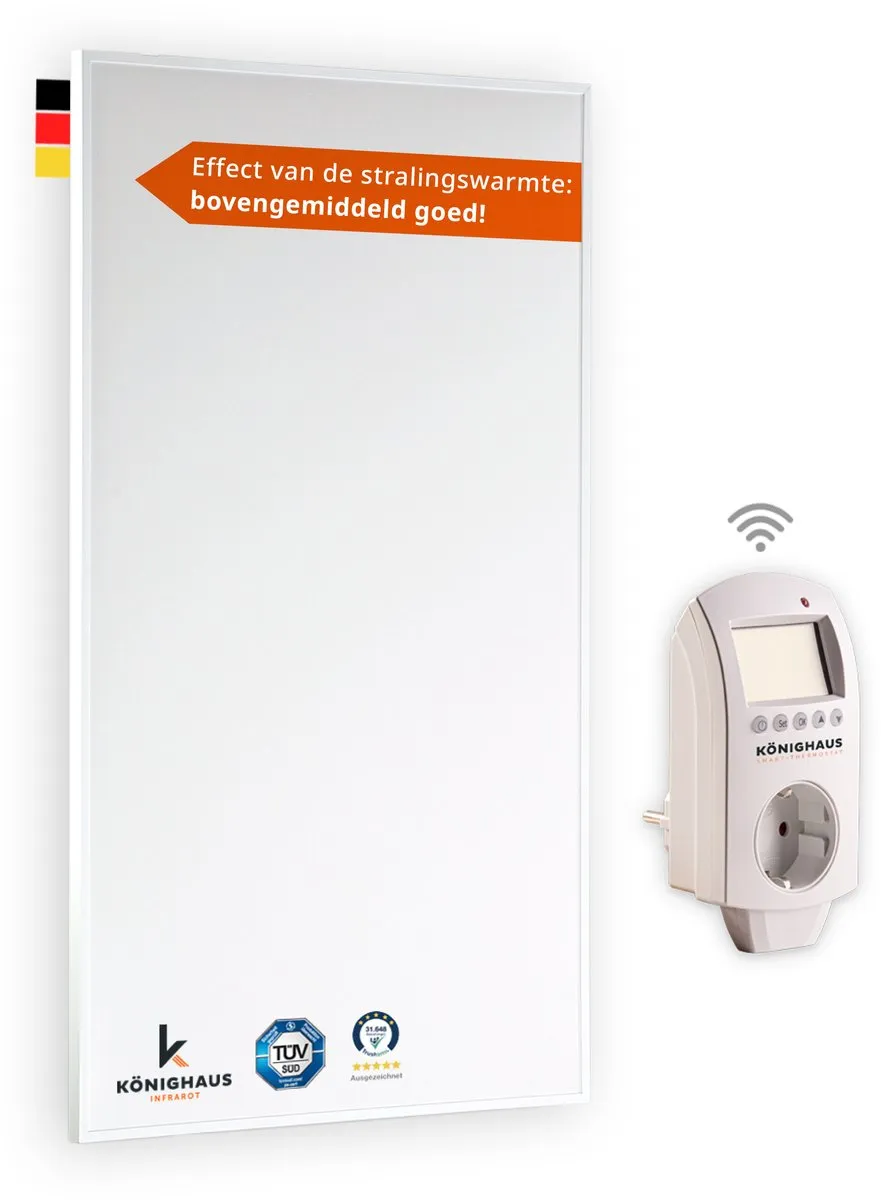 Könighaus P-Serie Smart Infrarood Verwarmingspaneel 130W