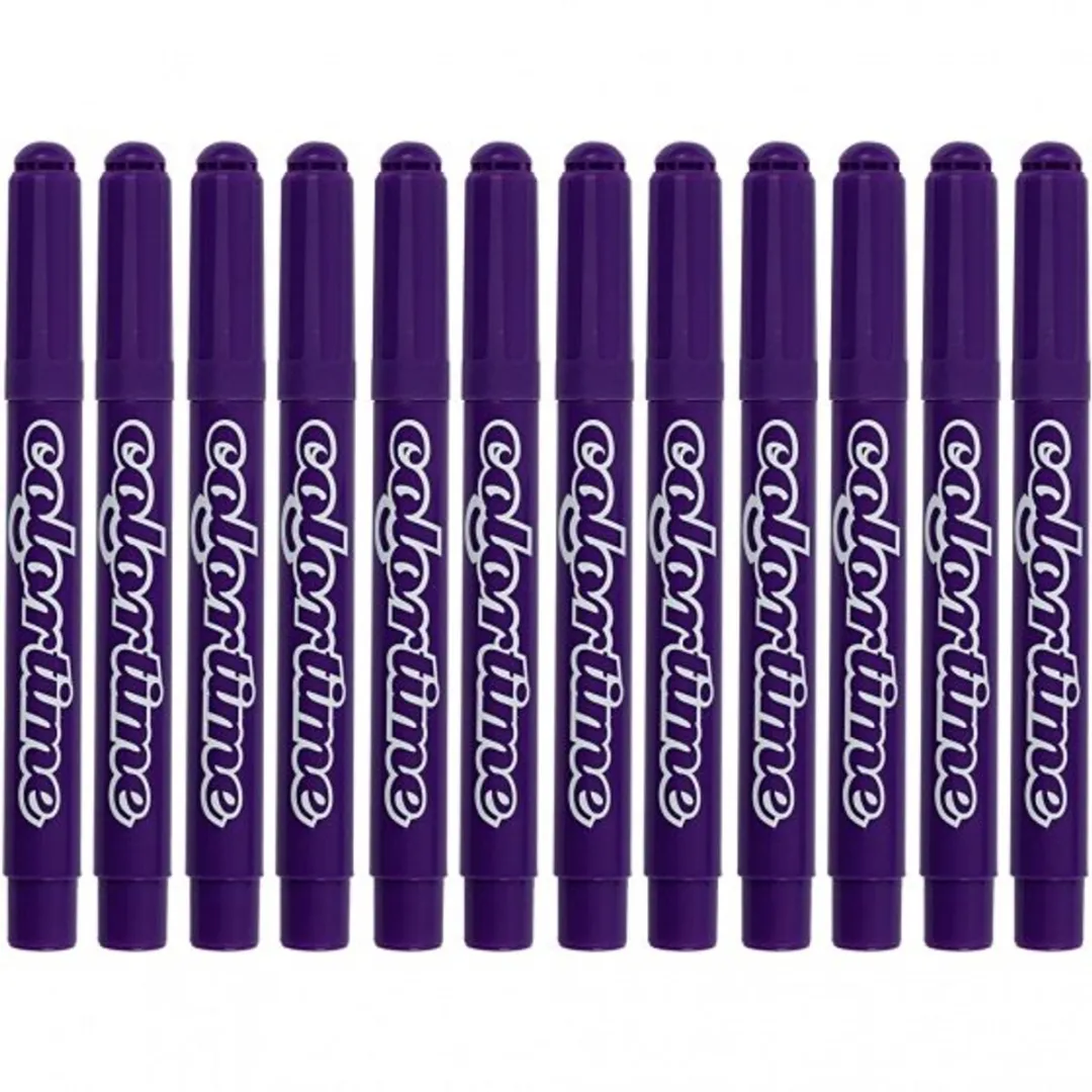 Colortime Stift 5mm Paars - 12 Stuks