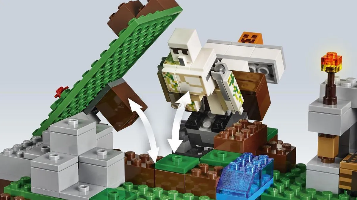 LEGO Minecraft De IJzergolem 21123 - 208 Stukken