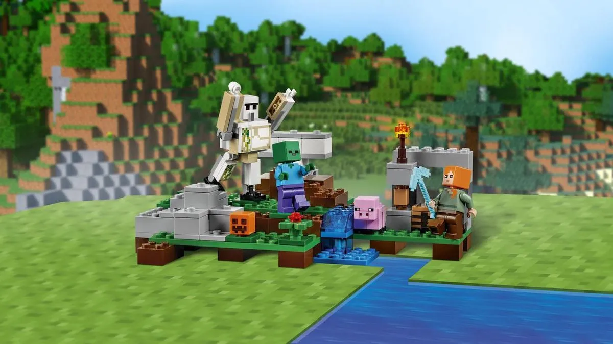 LEGO Minecraft De IJzergolem 21123 - 208 Stukken