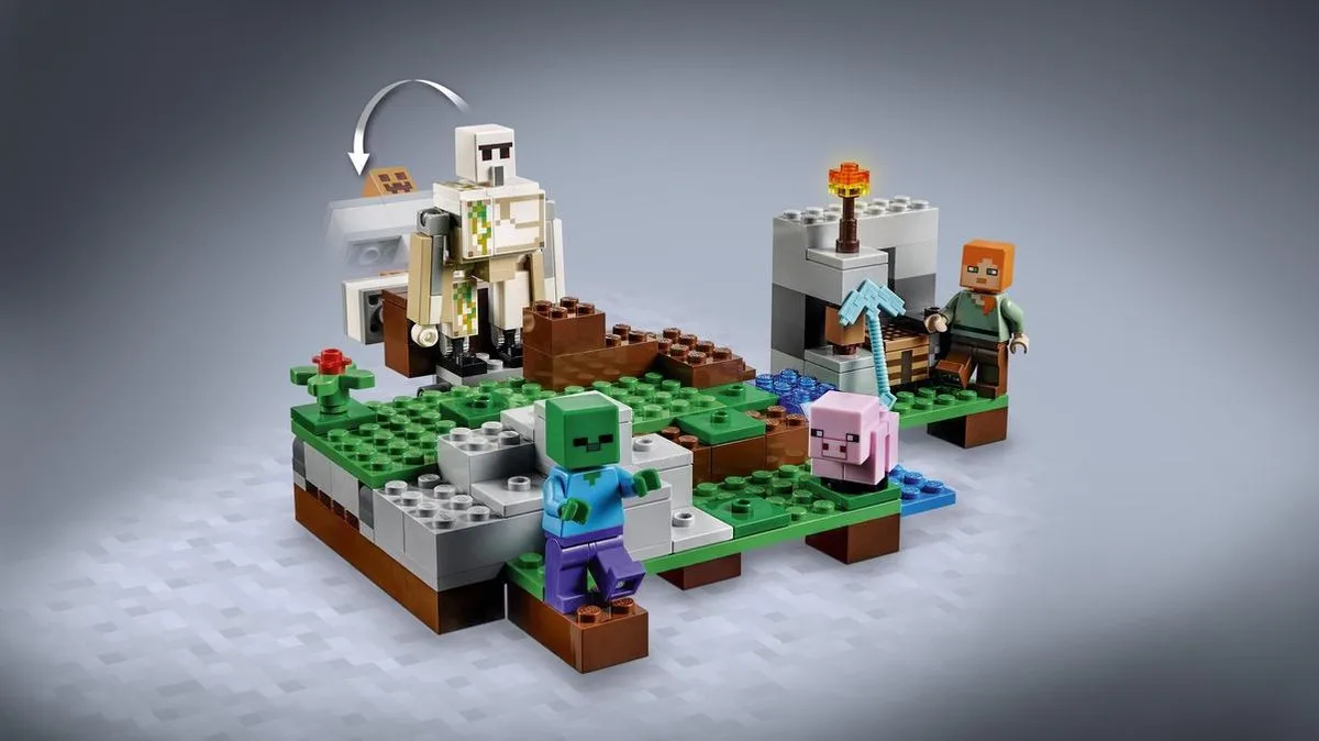LEGO Minecraft De IJzergolem 21123 - 208 Stukken