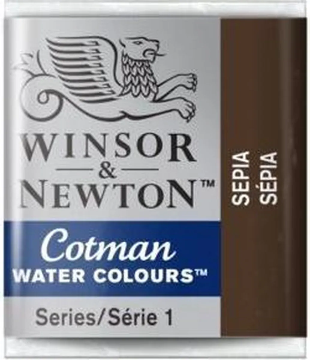Winsor & Newton Cotman Waterverf Half Napje Sepia