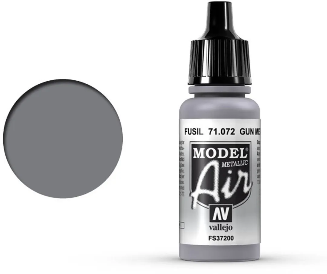 Vallejo Model Air Gun Metal Acrylverf 17ml