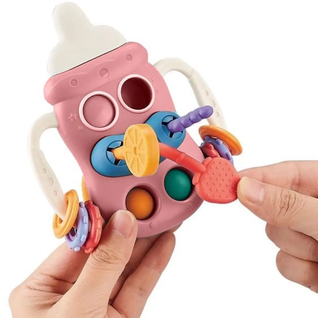 Moni Toys Baby Bottle Pink Educatief Trek Speelgoed