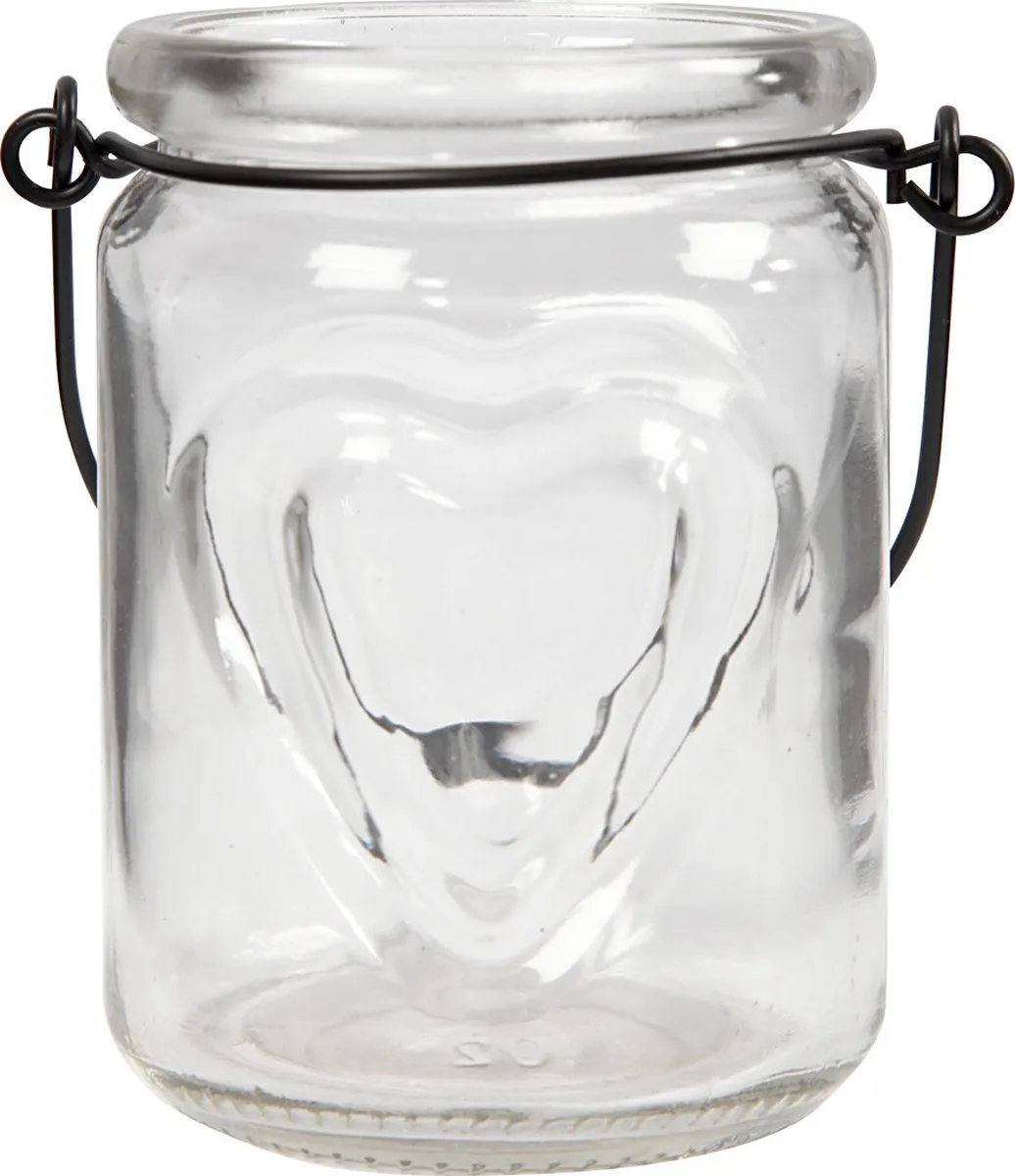 Creativ Company Glazen Lantaarn Hart 9,5cm