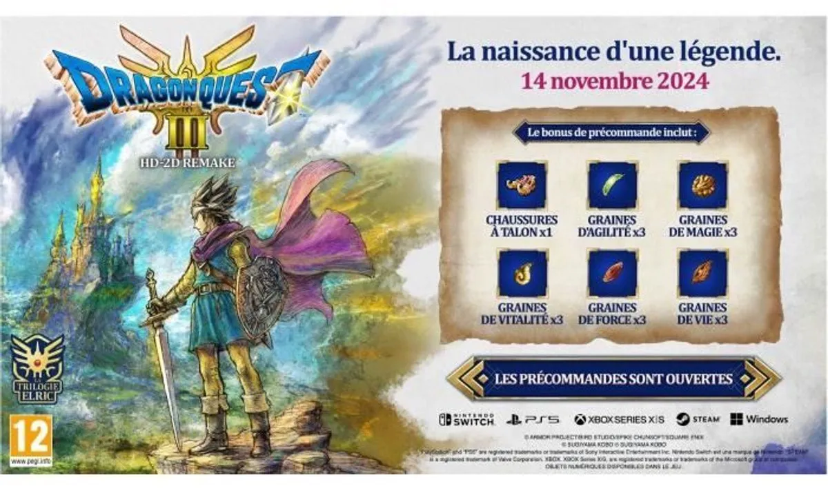 Square Enix Dragon Quest III HD-2D Remake PS5-game