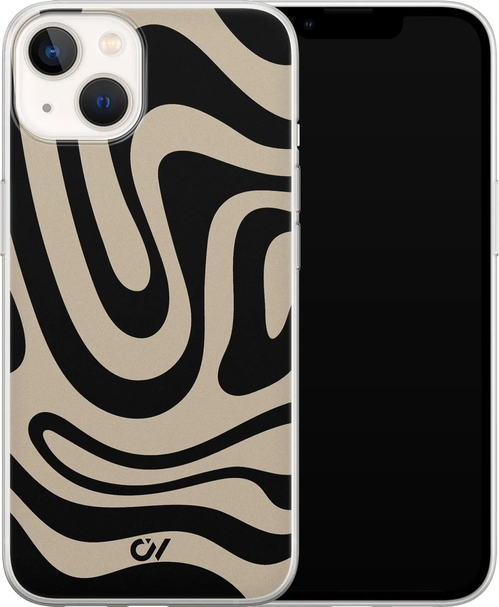 Casevibes iPhone 13 Hoesje A/13/UV/010 - Zwart