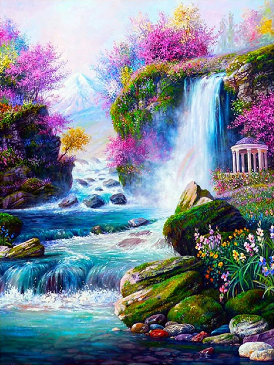 VDTOYS VDTB169 Diamond Painting Waterfall 1