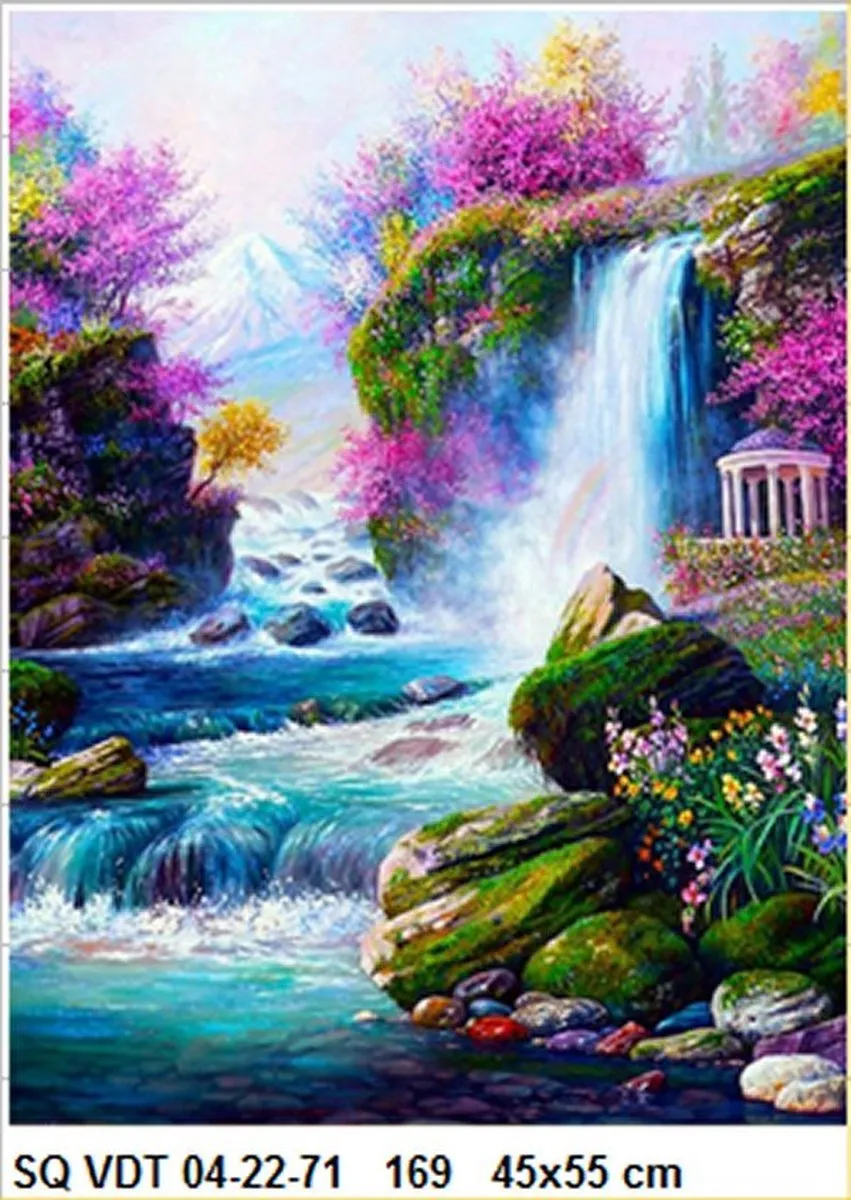 VDTOYS VDTB169 Diamond Painting Waterfall 1 - 45x55cm