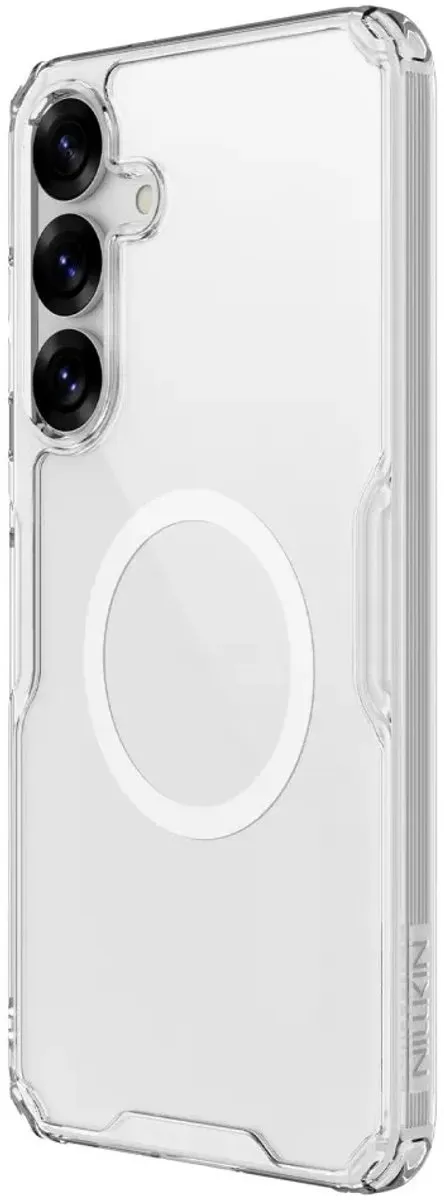 Nillkin Nature Pro Magnetic Hoesje S25 Plus - MagSafe & Qi2 - Wit