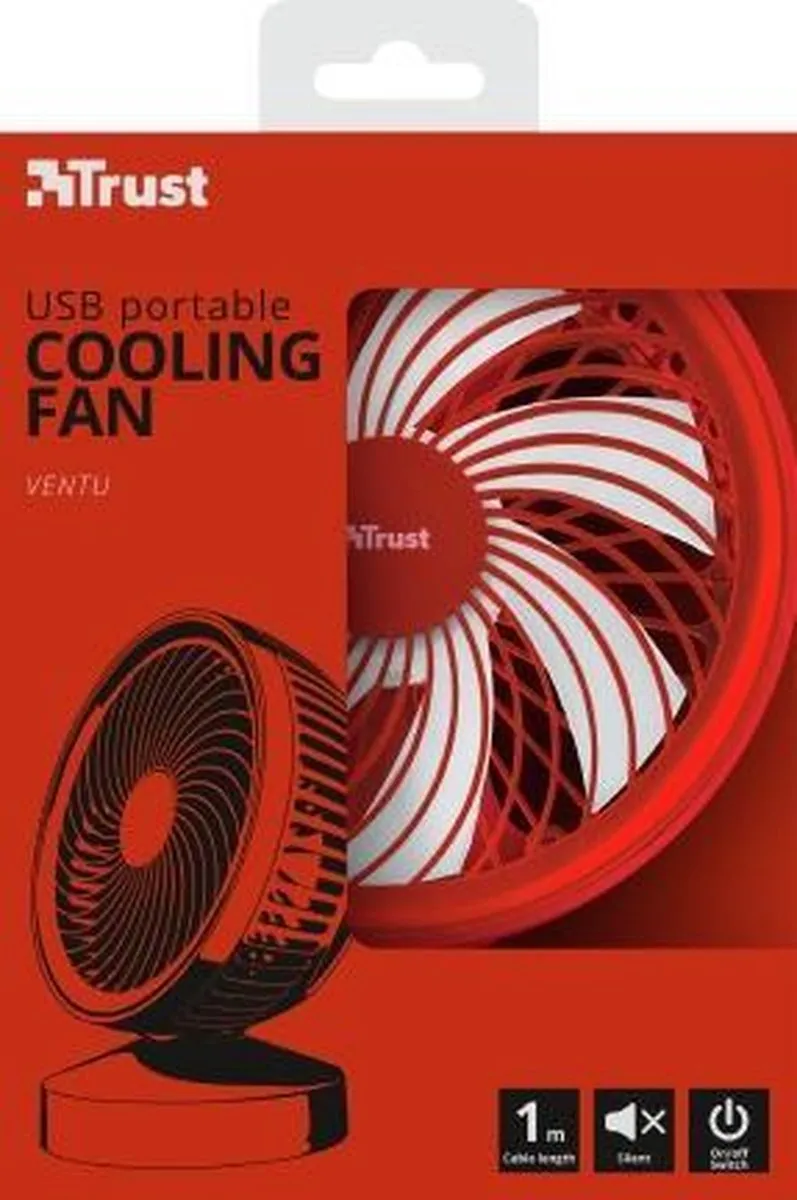 Trust Ventu VENTU USB Ventilator - Rood