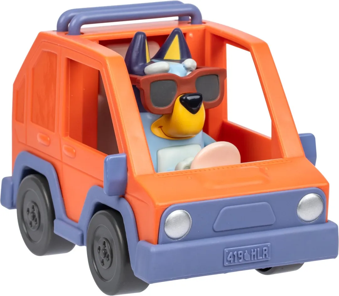Moose Toys Bluey 4WD Auto & Speelfiguur - Multikleur