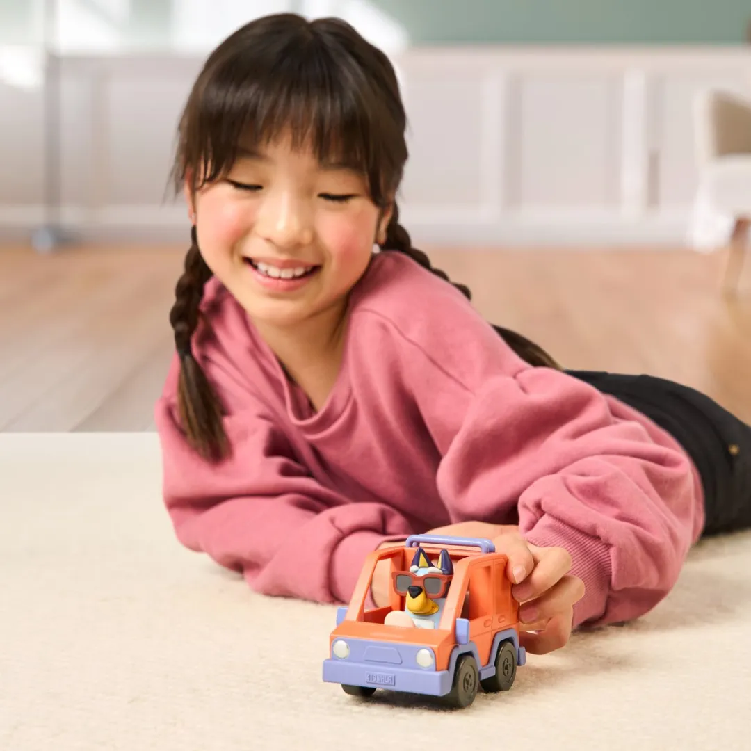 Moose Toys Bluey 4WD Auto & Speelfiguur - Multikleur