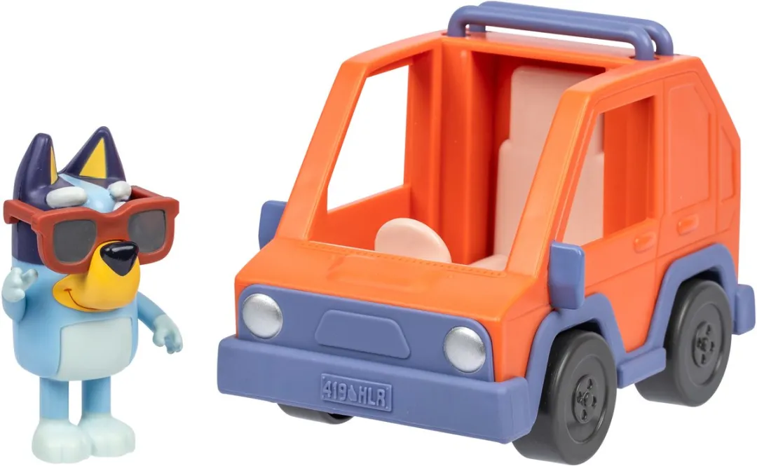 Moose Toys Bluey 4WD Auto & Speelfiguur - Multikleur
