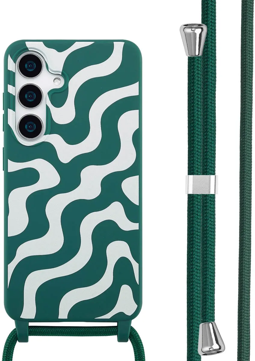 Imoshion Hoesje Samsung Galaxy S25 - Petrol Green Groovy