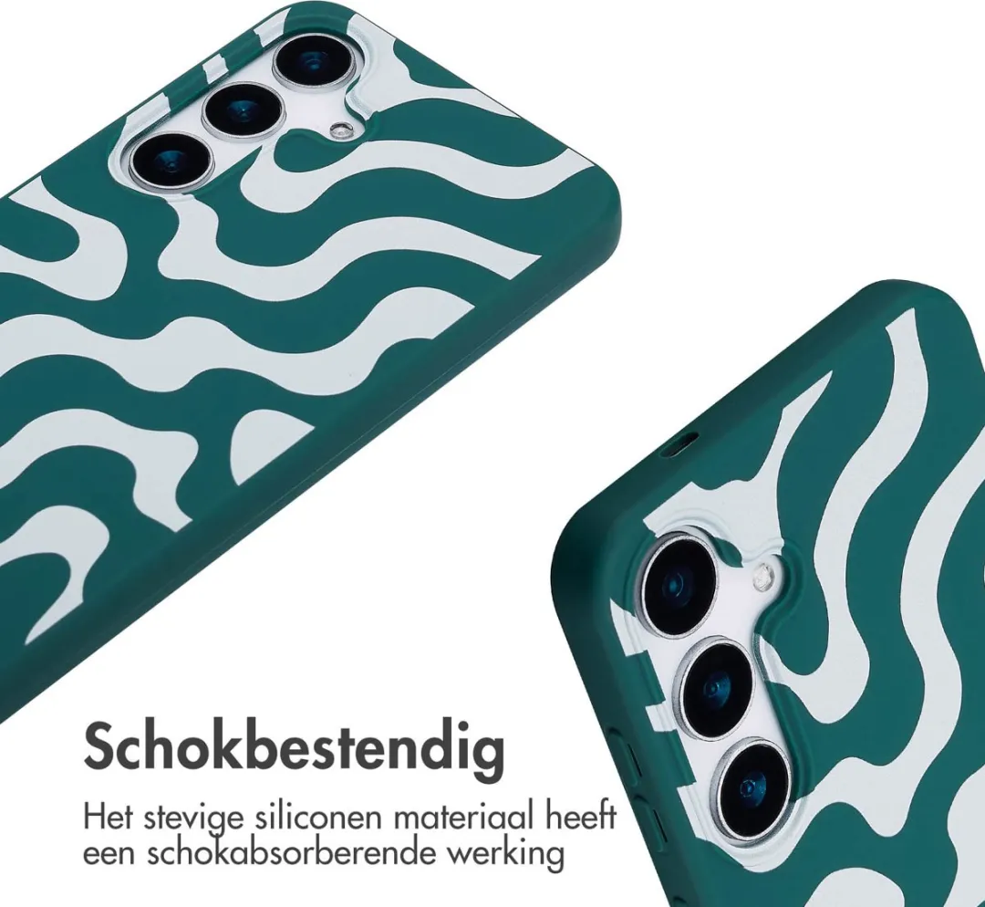 Imoshion Hoesje Samsung Galaxy S25 - Petrol Green Groovy