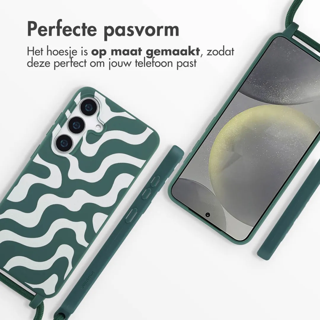 Imoshion Hoesje Samsung Galaxy S25 - Petrol Green Groovy
