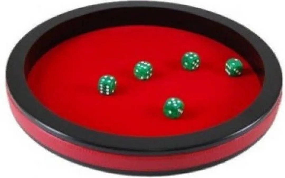 HOT Games Dobbelpiste 30cm Rood/Zwart - 6 Spelers
