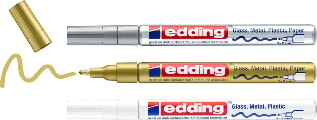 edding 751/3S Metallic Lakmarker Set