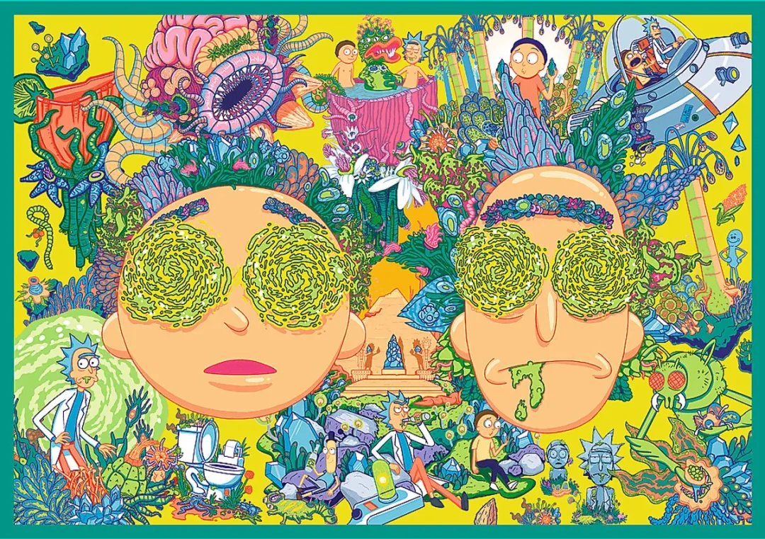 Trefl Rick and Morty Puzzel - 4x250 Stuks Multicolor