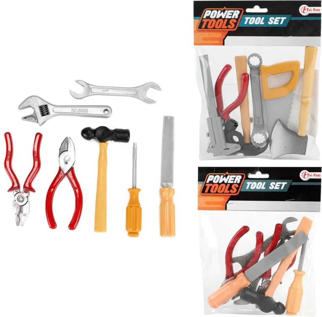 Toi-Toys Gereedschapset 8-delig - Multicolor