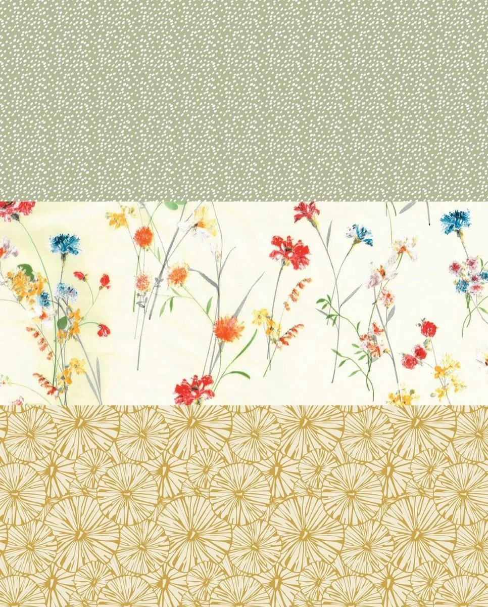 Decopatch Papier Pastelgroen/Wit Stipjes - 2 Kleuren