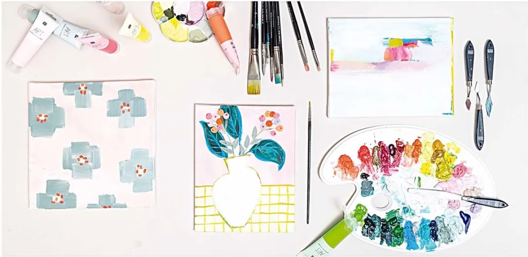 Rico Design Art School Acryl Kwasten Set - 3 Stuks