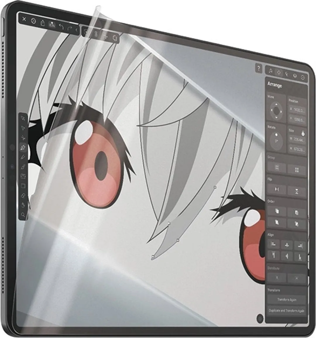 PanzerGlass GraphicPaper Antibacterieel iPad Pro 12,9" 2018-2022 - Transparant