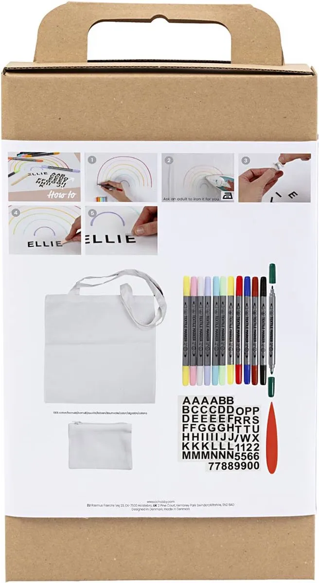 Creativ Company Startersset Textiel Decoreren - Multikleurig