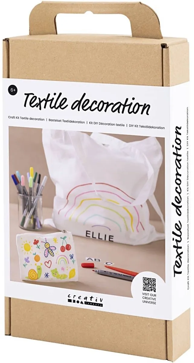 Creativ Company Startersset Textiel Decoreren - Multikleurig