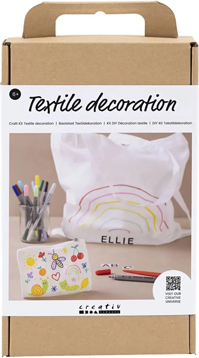 Creativ Company Startersset Textiel Decoreren - Multikleurig