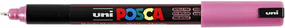 Posca Uni Posca Verfmarker 1MR Metallic Roze - afbeelding 6 van 6