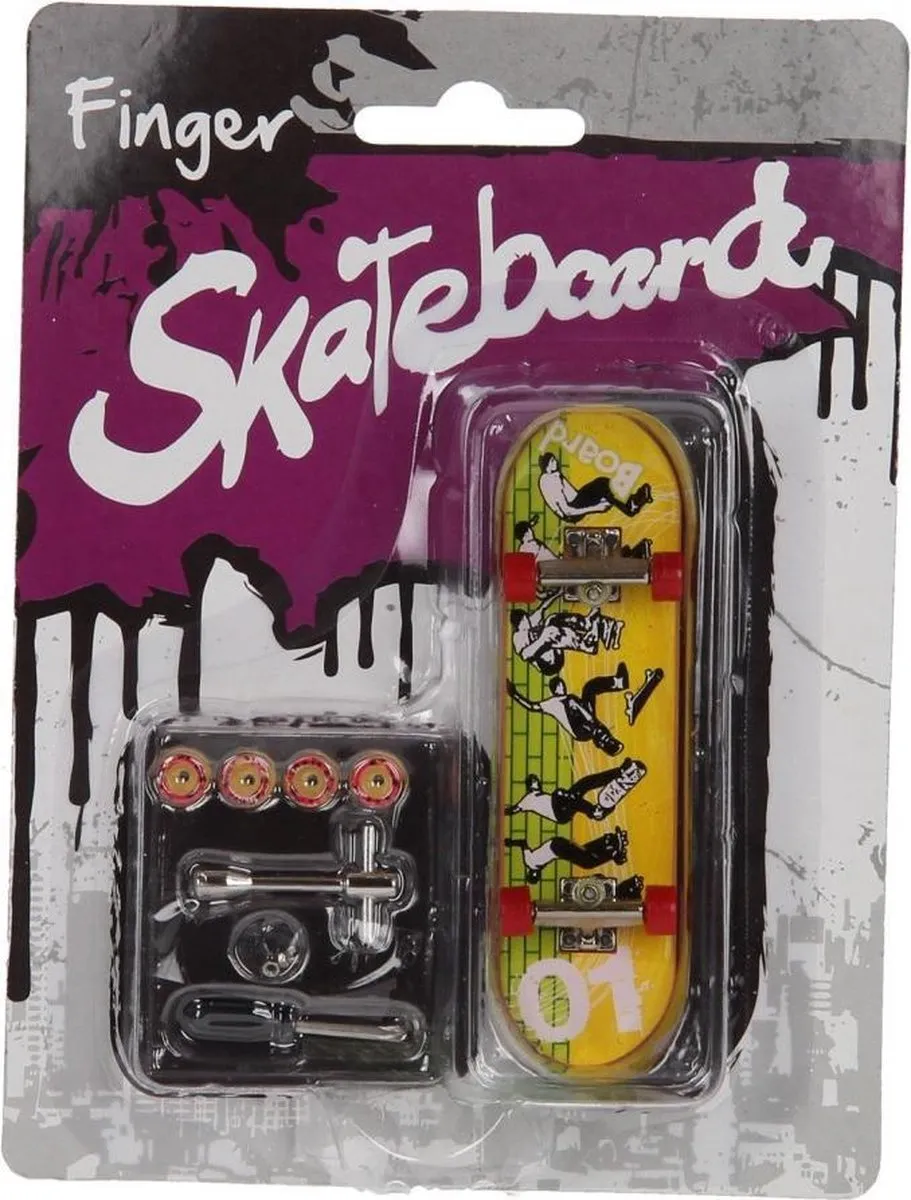 Johntoy Vinger Skateboard 7-delig - Geel/Groen