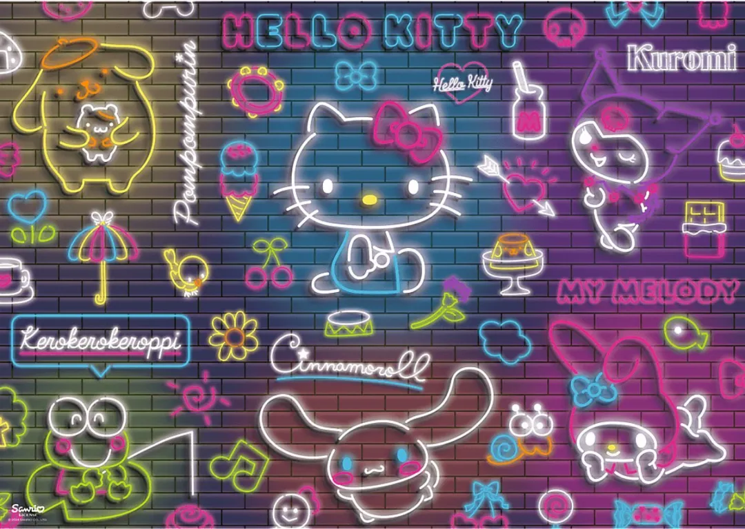 Trefl Neon Hello Kitty Puzzel 500 Stuks - Multicolor
