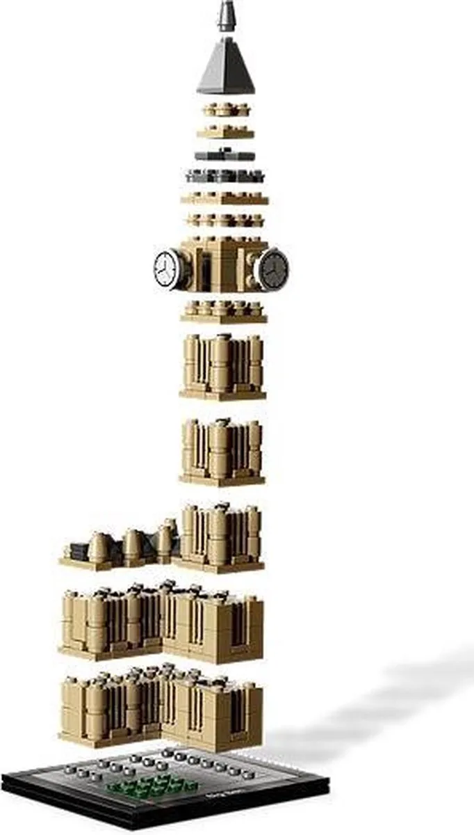 LEGO Architecture Big Ben 21013 - 346 Stenen - Bont