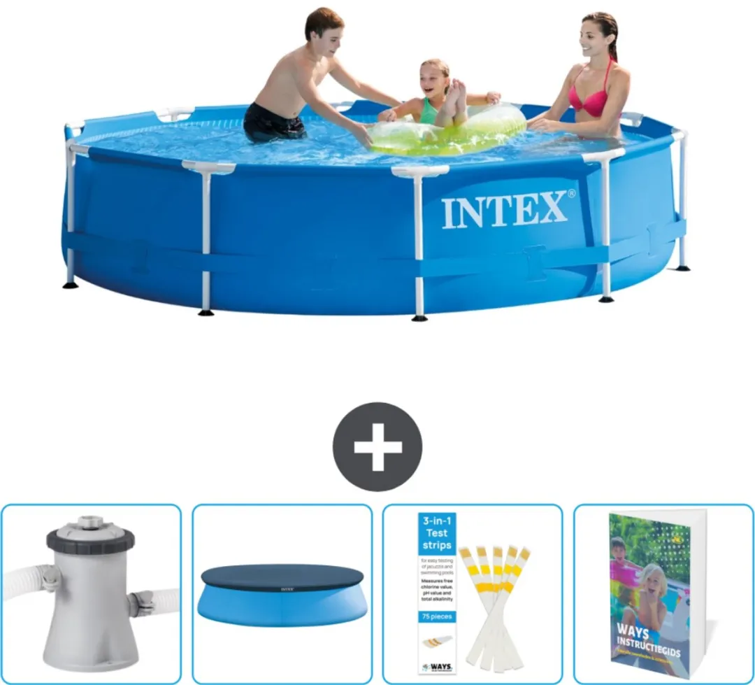 Intex 28202GN-Blauw Rond Frame Zwembad 305x76cm