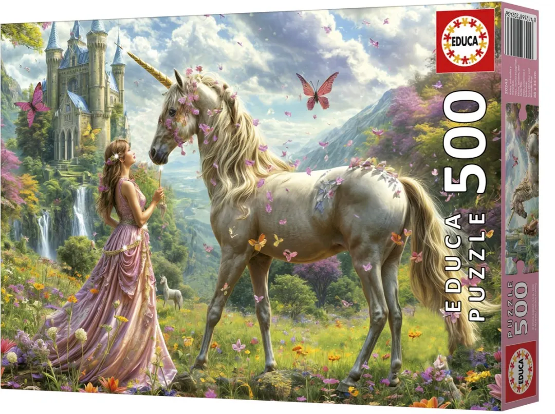 Educa Feeën & Eenhoorns Puzzel 500 Stuks Multicolor
