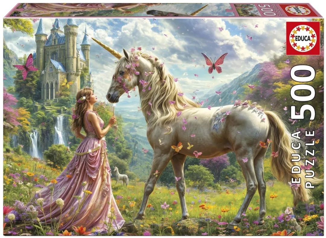 Educa Feeën & Eenhoorns Puzzel 500 Stuks Multicolor