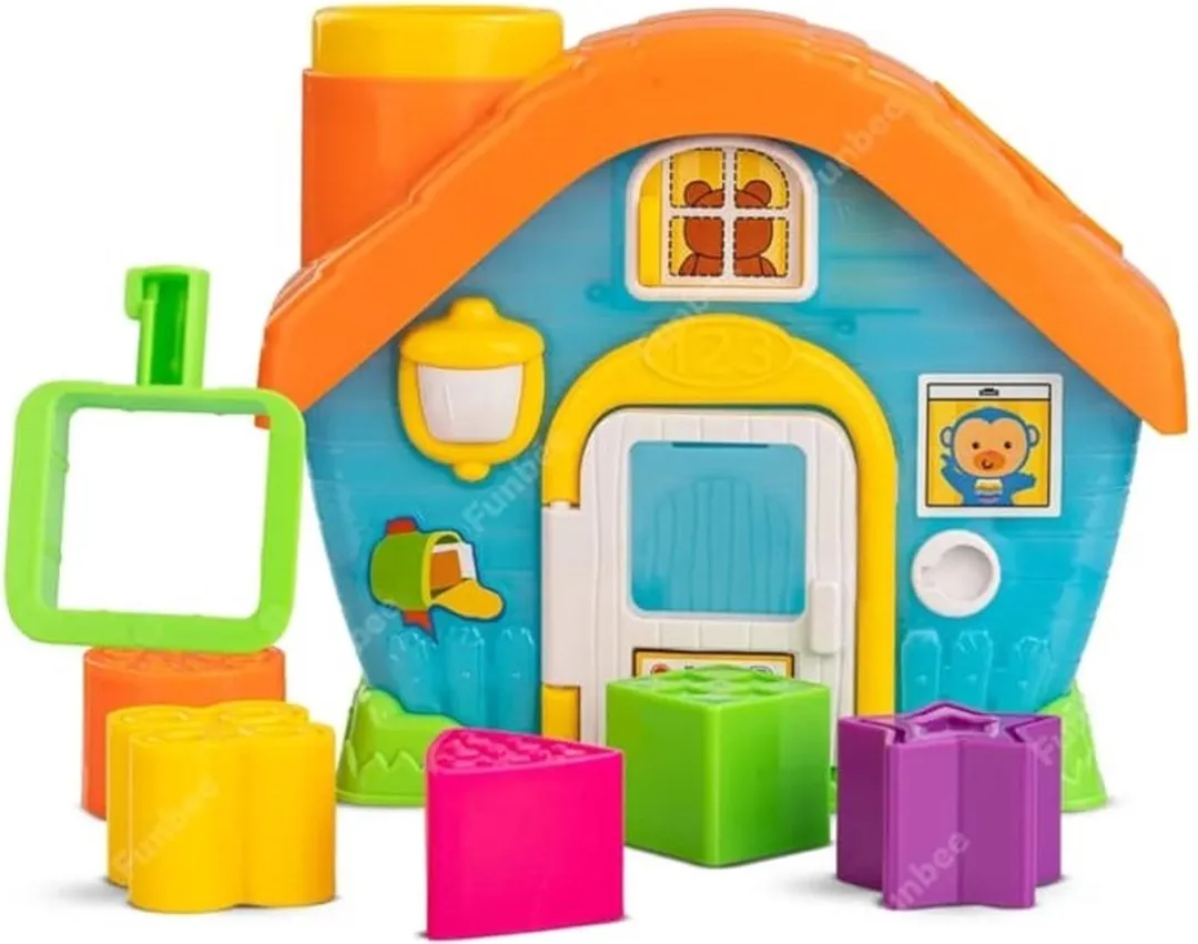 Playing Kids Mijn Eerste Huis Educatief Speelgoed - Vormen en Kleuren - Multi