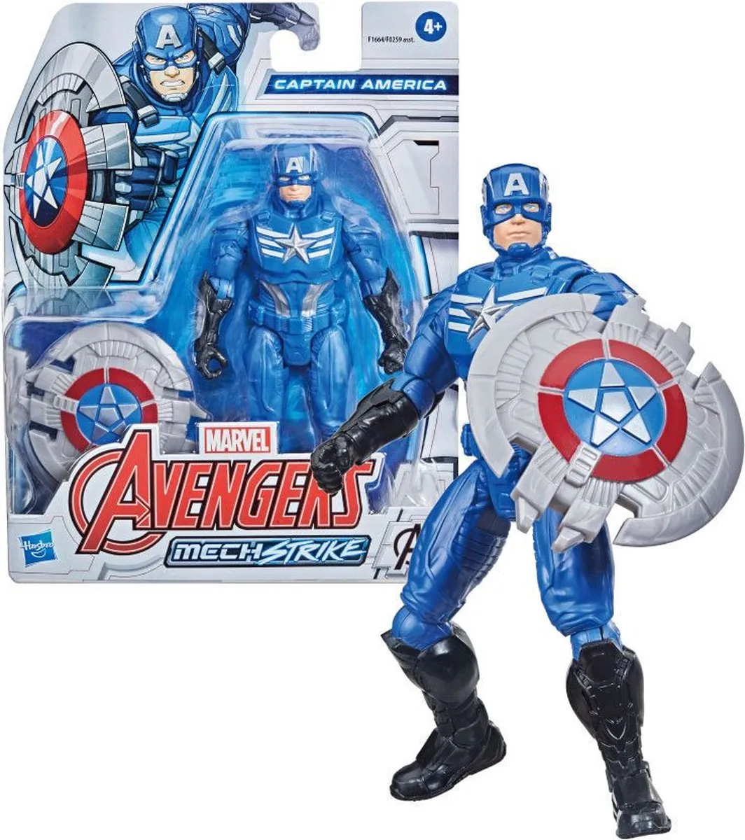 Hasbro Gaming Captain America Mech Strike Schild - Blauw F1664