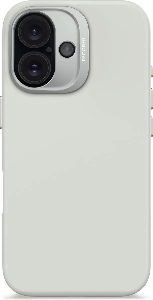 Decoded Siliconen Hoesje iPhone 16 - Stone Grijs - MagSafe
